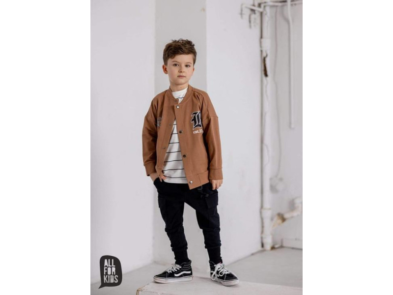 Bluza All For Kids Bomber toffi